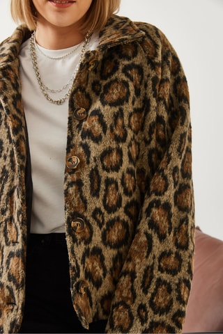 Casaco de lã - Castanho