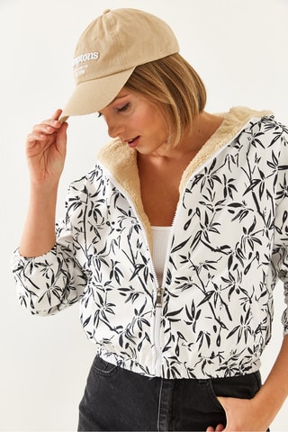 Casaco com capuz - Branco