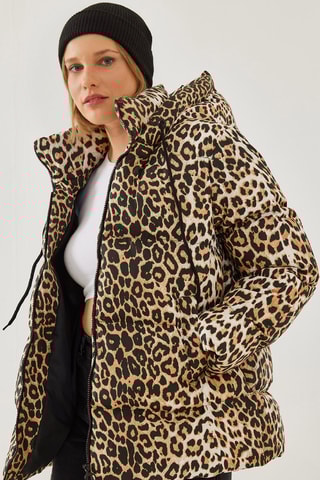 Casaco com capuz - Castanho