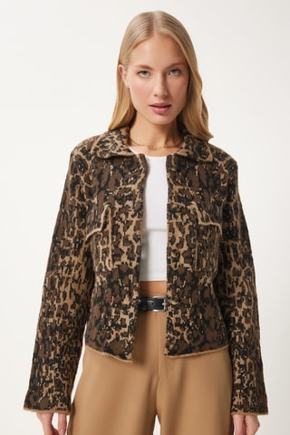 Casaco de malha - Castanho