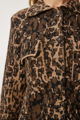 Casaco de malha - Castanho