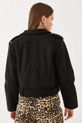 Casaco de lã - Preto