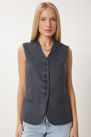 Colete - Cinzento-escuro