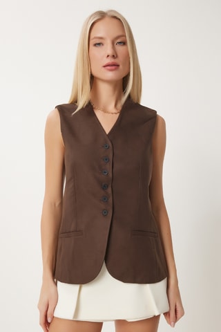 Colete - Castanho-claro