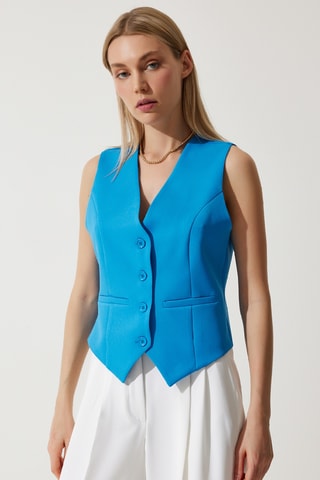 Colete de fato - Azul-claro