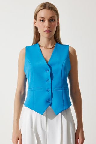 Colete de fato - Azul-claro