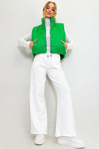 Colete acolchoado - Verde-claro