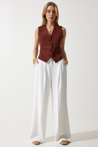 Colete de fato - Castanho