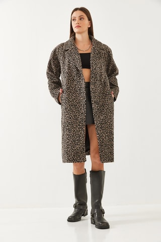 Sobretudo de lã - Castanho