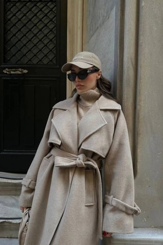 Sobretudo de lã - Toupeira