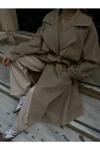 Sobretudo de lã - Toupeira