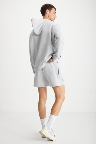 Sweat com capuz polar - Cinzento-claro