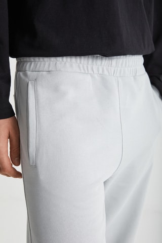 Calças relaxed - Cinzento-claro