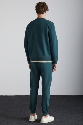 Calças de treino em algodão biológico - Verde