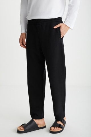 Calças relaxed - Preto