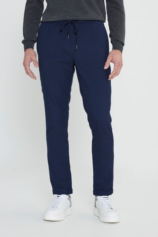 Calças slim - Azul-marinho