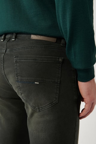 Calças de ganga slim - Caqui