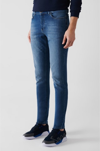 Calças de ganga slim - Índigo