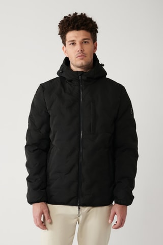 Blusão com capuz - Preto
