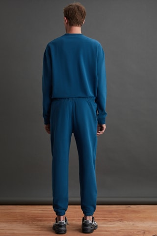 Sweat et pantalon regular - Bleu pétrole