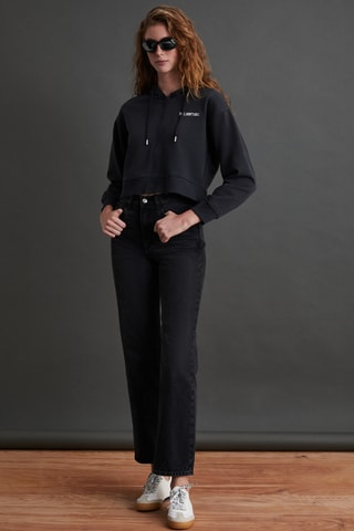 Sweat com capuz - Preto