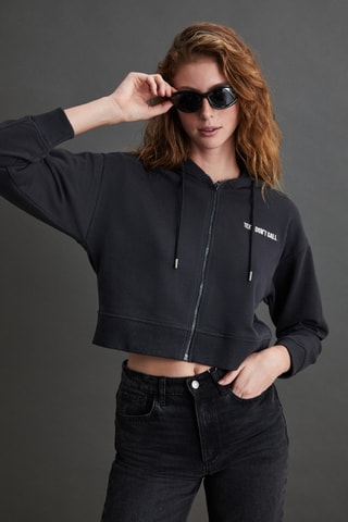 Sweat com capuz - Preto