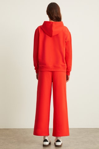 Sweat com capuz - Vermelho