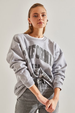 Sweat - Gris clair chiné