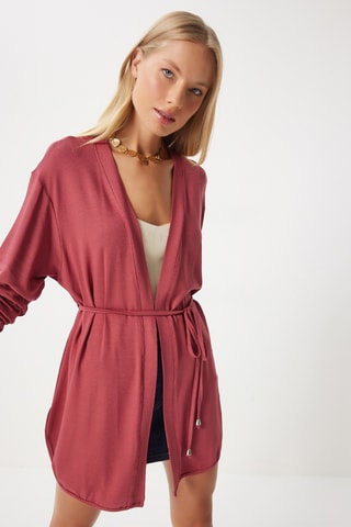 Casaco comprido - Rosa