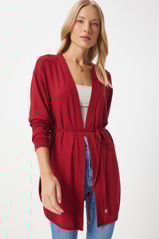 Casaco comprido - Vermelho