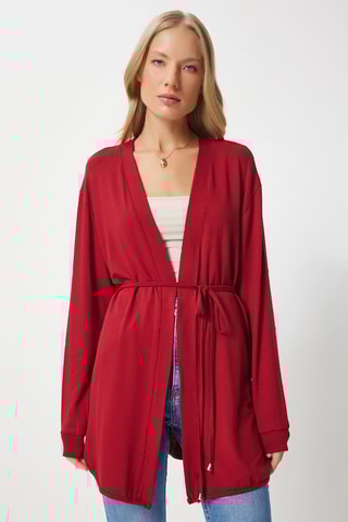 Casaco comprido - Vermelho