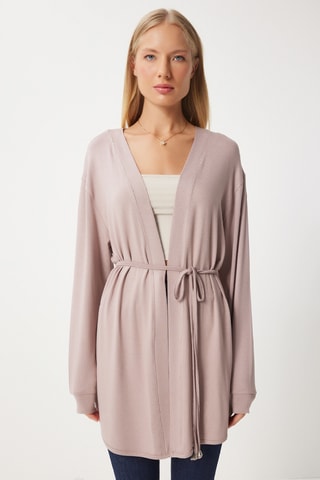 Casaco comprido - Bege