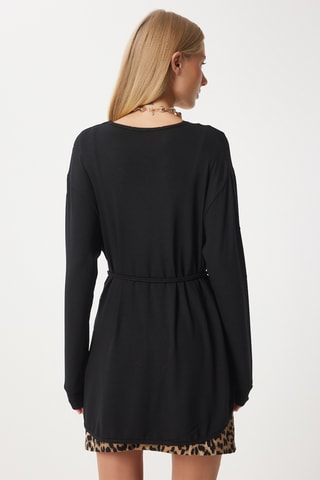 Casaco comprido - Preto