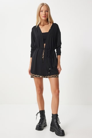 Casaco comprido - Preto