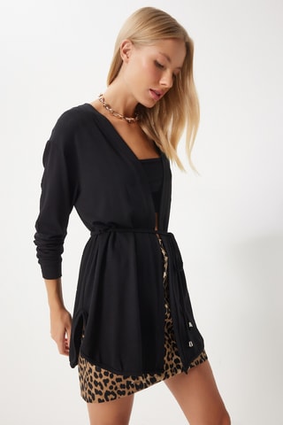 Casaco comprido - Preto