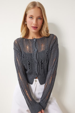 Casaco de malha - Cinzento