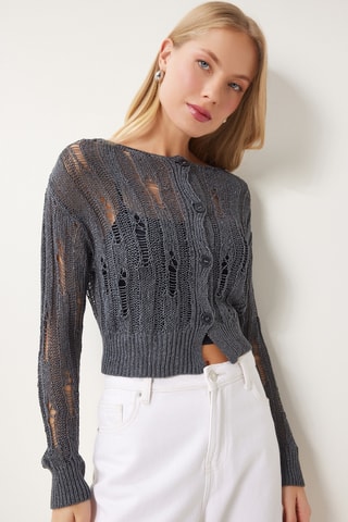 Casaco de malha - Cinzento