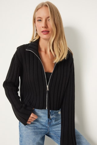 Casaco de malha - Preto