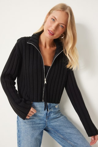 Casaco de malha - Preto