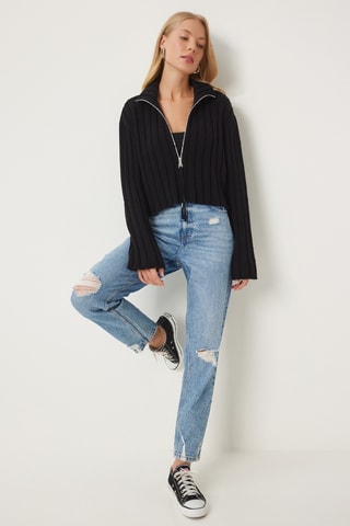 Casaco de malha - Preto