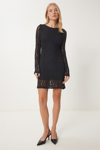 Vestido direito - Preto