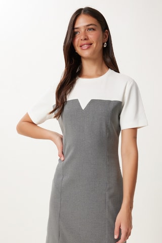 Vestido efeito ilusório - Preto