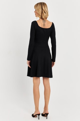 Vestido direito - Preto