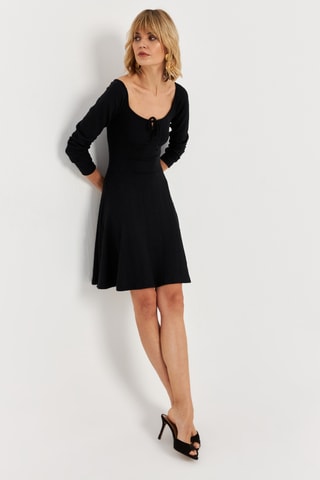 Vestido direito - Preto