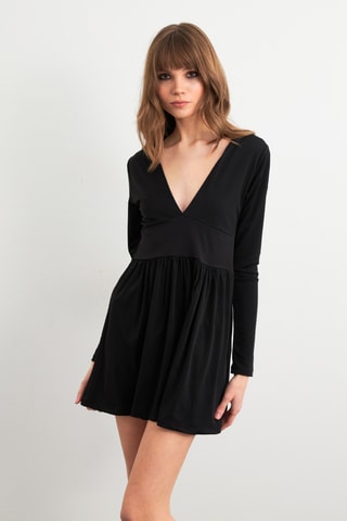 Vestido estilo patinadora - Preto