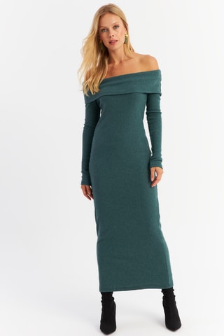 Robe longue - Bleu canard