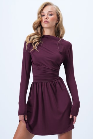 Vestido estilo patinadora - Violeta