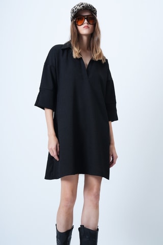 Vestido direito - Preto