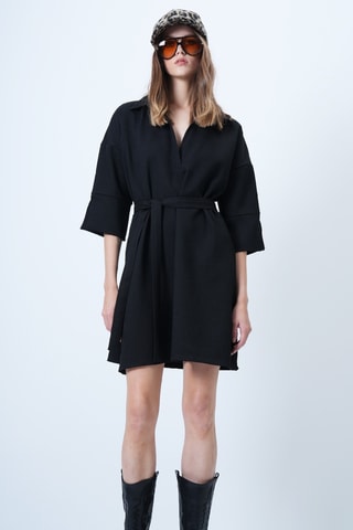Vestido direito - Preto