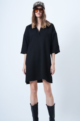 Vestido direito - Preto